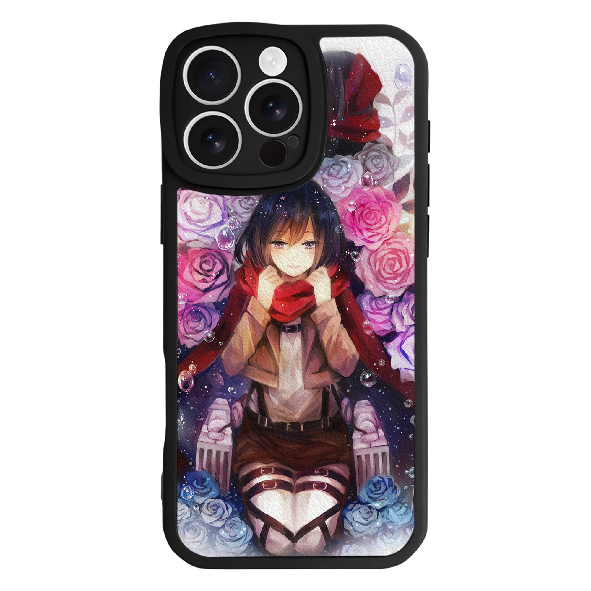 （画像用） 進撃の巨人 Attack on Titan 【iPhone 16シリーズ対応】シリコンスマホケース（レザー調） 材質：シリコン